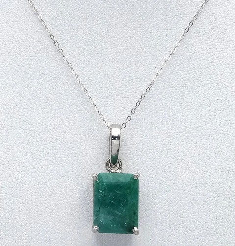 Sterling silver 925 emerald - silver,