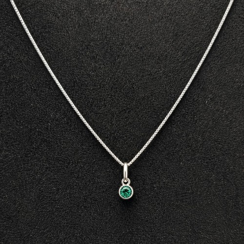 Sterling silver 4mm emerald - sterling,