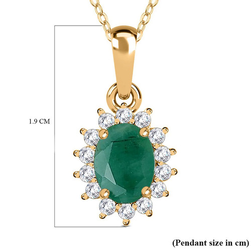 Tjc 03ct emerald halo - 1.03ct,