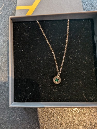 Argento emerald stone necklace - argento,