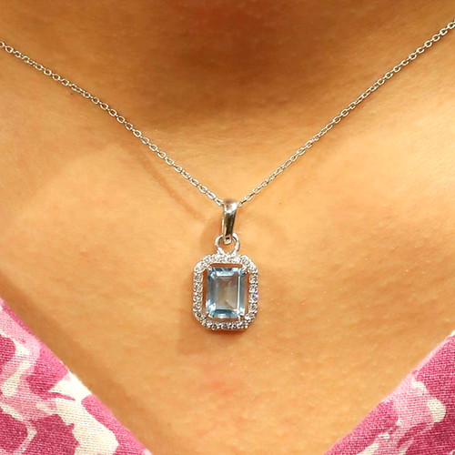 14k white gold finish emerald - 14k,