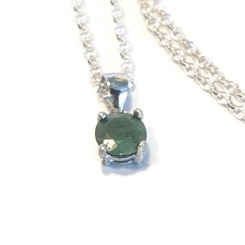 Emerald pendant necklace - pendant,