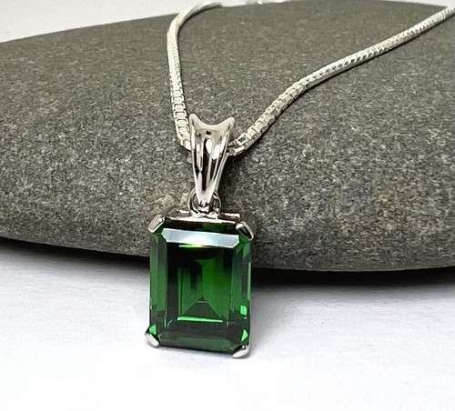 Sterling silver emerald quartz - sterling,