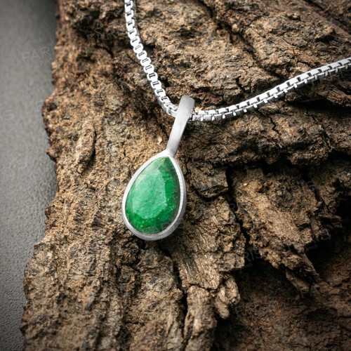 Sterling silver pear cut - silver,