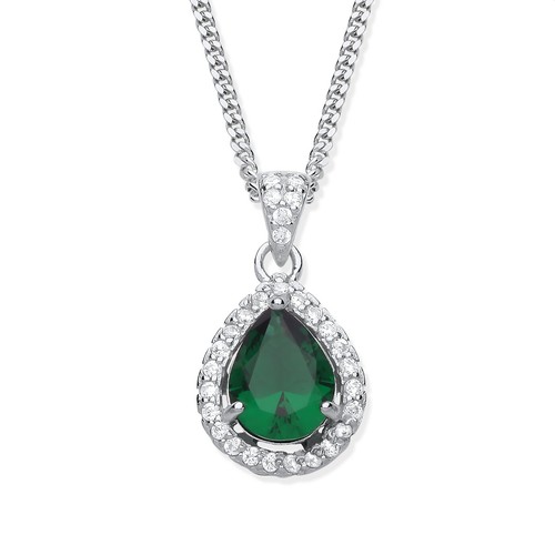 Sterling silver emerald cz - sterling,