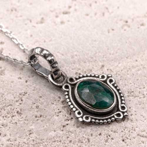 925 sterling silver emerald - sterling,