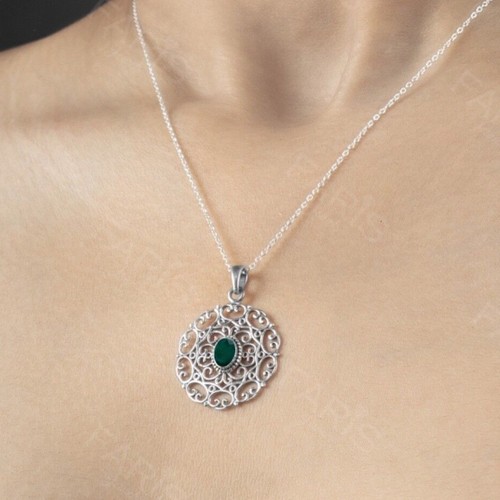 Sterling silver 925 oval - silver,