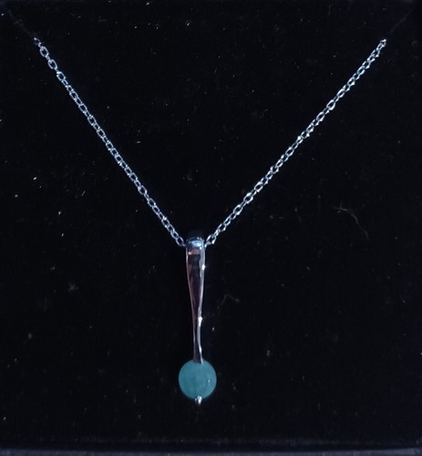 Emerald birthstone necklace - emerald,