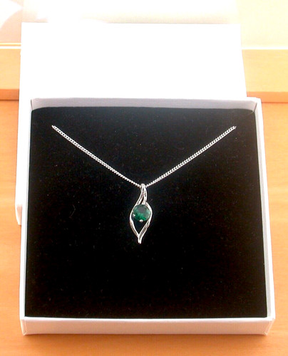Sterling silver emerald lab - sterling,