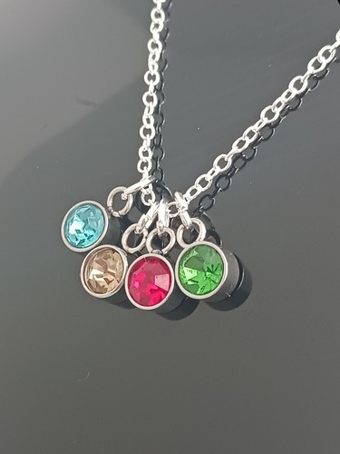 Sterling silver birthstone - silver,