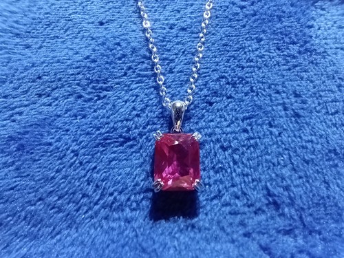 Hot pink 75ct moissanite - pink, 2.75ct