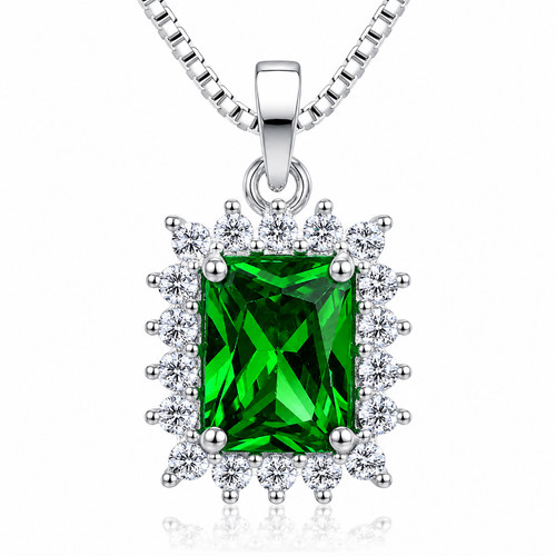 Simulated emerald rectangle - emerald,