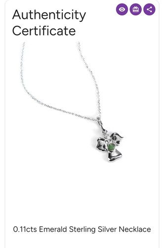 Green emerald 925 sterling - green, .925