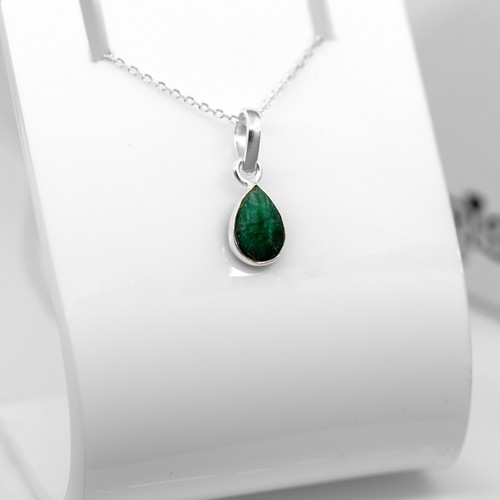 Pear cut lab created emerald - pear,